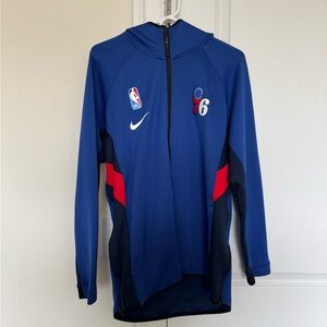 Nike Philadelphia 76ers Dri-FIT Zip Hoodie Jacket - Men’s Large